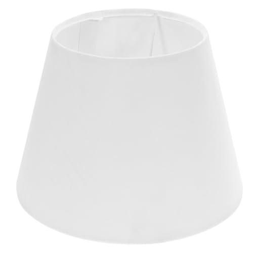 SOPOTUTU Lampenschirm aus Weißem Samt mit Innenfutter Stoff Lampenschirm für Tischlampen Moderner Robuster für Wohnzimmer und Schlafzimmer Minimalistisches Design von SOPOTUTU