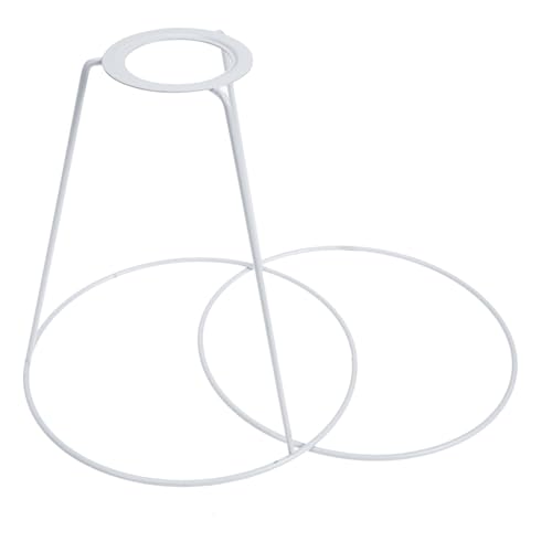 SOPOTUTU Lampenschirmring aus Robustem Eisen DIY Lampenschirmhalter für Tisch Boden und Pendelleuchten Stabiler Metallrahmen Kompakte Ø Einfache Montage für Kreative Lichtgestaltung von SOPOTUTU