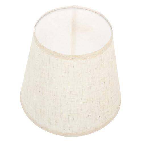 SOPOTUTU Leinen Lampenschirm Halbrund aus Hochwertigem Leinenstoff Weiches Licht Eleganter Lampenschirmüberzug für Tischlampe Geeignet für Schlafzimmer Wohnzimmer und Hotel Stilvolles von SOPOTUTU