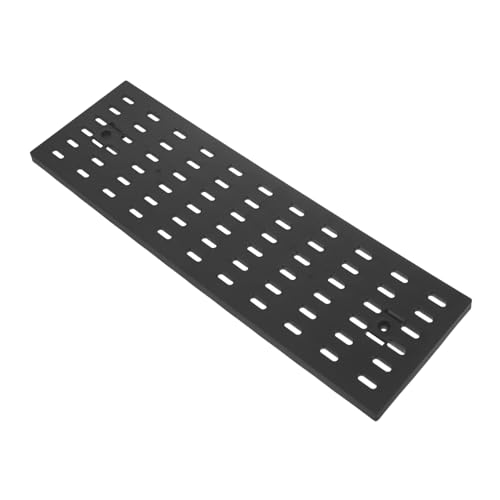 SOPOTUTU Lochwand Regal Kunststoff Pegboard Wandmontage Organizer Wandregal Panel Aufbewahrungssystem Schwarz Modern Für Büro Schlafzimmer Dormitory von SOPOTUTU
