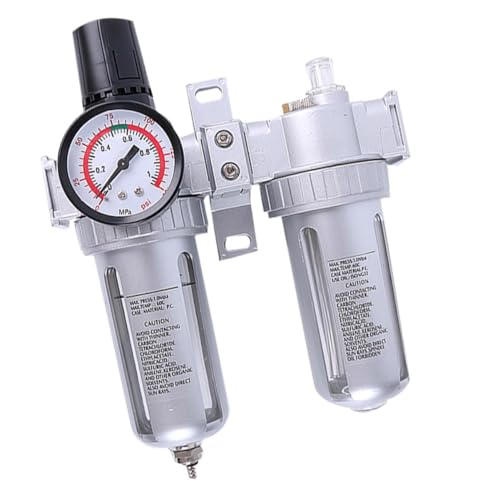 SOPOTUTU Luftkompressor Filterregler mit Öl wasserabscheider Automatischer Ablass Druckminderer für Pneumatikwerkzeuge Effiziente Luftfeuchtigkeitsfiltration Kompatibel mit SOPOTUTU Luftkompressor Filterregler mit Öl wasserabscheider Automatischer Ablass Druckminderer für Pneumatikwerkzeuge Effiziente Luftfeuchtigkeitsfiltration Kompatibel mit von SOPOTUTU