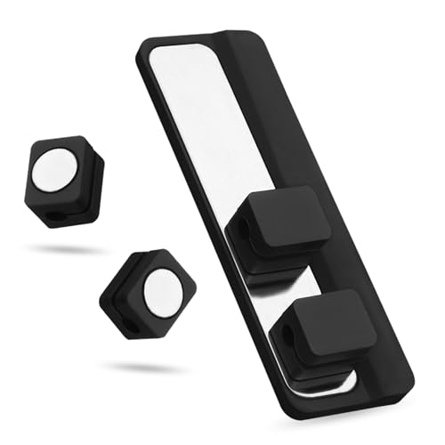 SOPOTUTU Magnetischer Kabelorganizer für Schreibtisch Mehrzweck Kabelhalter aus Selbstklebend für Ladekabel Audiokabel und Einfache Anwendung und Hohe Haltbarkeit von SOPOTUTU
