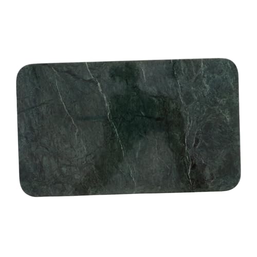 SOPOTUTU Marmor Tablett Rechteckig Naturstein Organizer für Badezimmer und Küche Dekorative Marmorstruktur Vielseitiges Aufbewahrungsbrett für Kosmetik und Snacks von SOPOTUTU