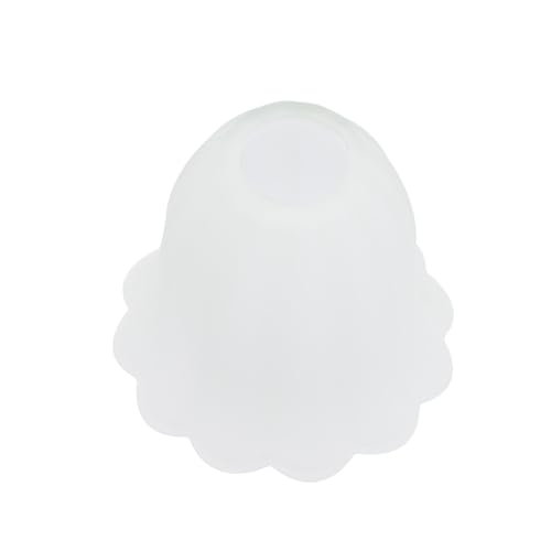 SOPOTUTU Mattierter Glas Lampenschirm Blumenform Schraubsockel Lampenabdeckung für Hängeleuchte Wandlampe Stehlampe Wohnzimmer Schlafzimmer Dekorative Beleuchtung von SOPOTUTU