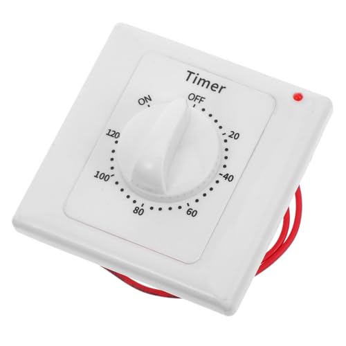 SOPOTUTU Mechanischer Zeitschalter Timer Schalter für Innenbereich Zeitschaltuhr für Licht und Geräte Einfacher Wandmontage timer Energiesparender Elektrischer Kontrollschalter von SOPOTUTU