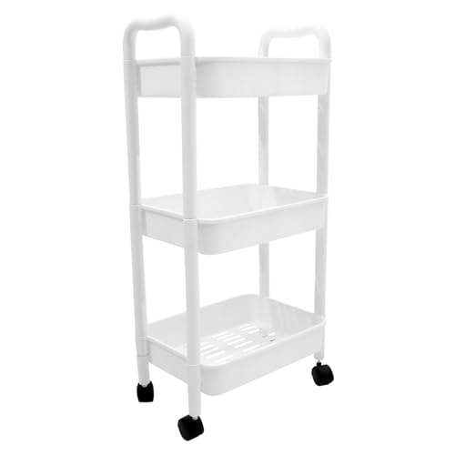 SOPOTUTU Mehrstöckiger Beistellwagen mit Vielseitiger Aufbewahrungswagen aus Robustem PP für Bad Küche Büro Mobiler Rollwagen mit Großer Kapazität Platzsparendes Regal für Enge Räume SOPOTUTU Mehrstöckiger Beistellwagen mit Vielseitiger Aufbewahrungswagen aus Robustem PP für Bad Küche Büro Mobiler Rollwagen mit Großer Kapazität Platzsparendes Regal für Enge Räume von SOPOTUTU
