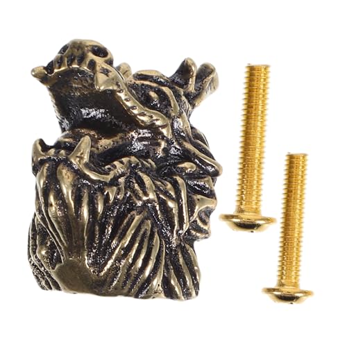 SOPOTUTU Messing Türgriff Dresser Pull mit Drachenkopf Chinesischer Stil Kunstvoll Geschnitzt Langlebiger Massivmessing Griff für Kommoden Kleiderschränke und Küchenschränke Einfach zu SOPOTUTU Messing Türgriff Dresser Pull mit Drachenkopf Chinesischer Stil Kunstvoll Geschnitzt Langlebiger Massivmessing Griff für Kommoden Kleiderschränke und Küchenschränke Einfach zu von SOPOTUTU