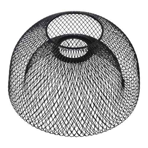 SOPOTUTU Metall Lampenschirm Lochdurchmesser Doppel-lagig Hohl Draht Mesh Lampenschirm Schwarz Fassung Industrie-stil für Schlafzimmer Wohnzimmer Esszimmer SOPOTUTU Metall Lampenschirm Lochdurchmesser Doppel-lagig Hohl Draht Mesh Lampenschirm Schwarz Fassung Industrie-stil für Schlafzimmer Wohnzimmer Esszimmer von SOPOTUTU