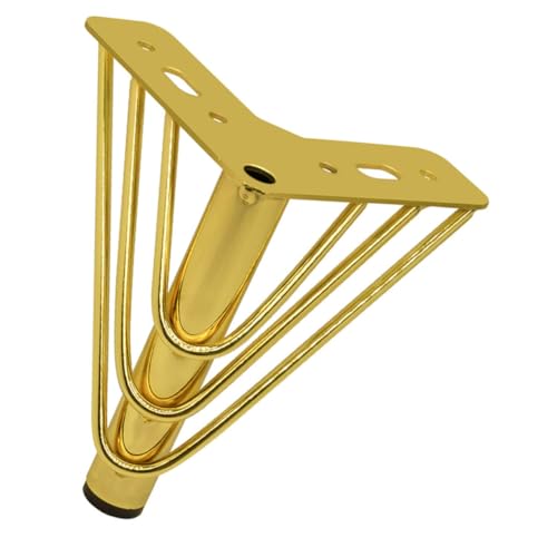 SOPOTUTU Metall Möbelbeine Ersatzmöbelfüße für Sofa Tv Schrank Kommode Stabile Tragkraft Elegantes Modernes Design Einfache Montage Vielseitig für Möbelstütze und Höhenerhöhung von SOPOTUTU