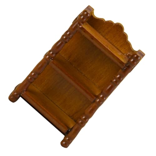 SOPOTUTU Miniatur Puppenhaus Möbel Bücherregal Mehrschichtiges Mini Regal für Miniaturhäuser und Dekorationen Stabiles Praktisches Aufbewahrungsregal für Sammler und Vielseitige Nutzung von SOPOTUTU
