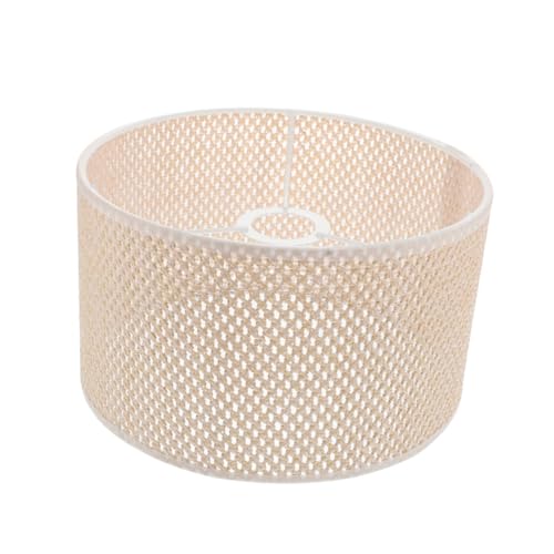 SOPOTUTU Moderner Lampenschirm Roségold Sechseck Geflochtener Tischlampenschirm Vintage Korbgeflecht Stil Home Light Cover für Wohnzimmer Restaurant von SOPOTUTU