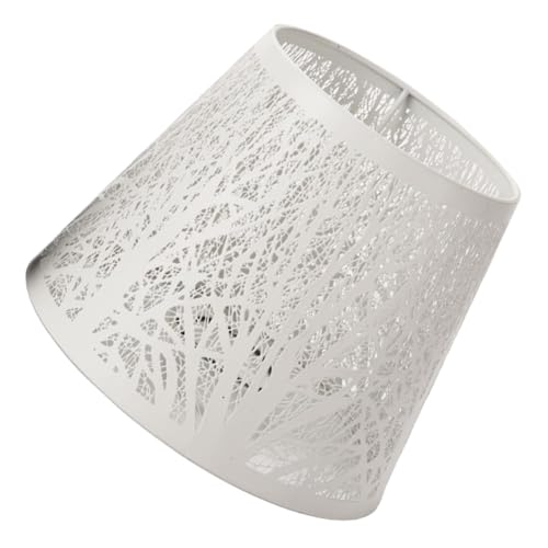 SOPOTUTU Moderner Lampenschirm aus Metall Hohler Baum Licht Weiß Kleines Design Dekorative Ersatz Abdeckung für Schlafzimmer und Wohnzimmerbeleuchtung Stilvoll und Schützend SOPOTUTU Moderner Lampenschirm aus Metall Hohler Baum Licht Weiß Kleines Design Dekorative Ersatz Abdeckung für Schlafzimmer und Wohnzimmerbeleuchtung Stilvoll und Schützend von SOPOTUTU