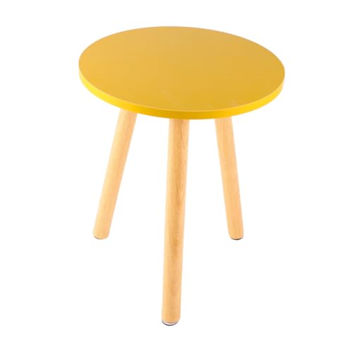 SOPOTUTU Moderner Nordischer Beistelltisch Rund mit Stabilem Vollholzgestell Dicke Oberfläche Minimalistischer Couchtisch für Wohnzimmer Schlafzimmer Büro und Praktische Ablage SOPOTUTU Moderner Nordischer Beistelltisch Rund mit Stabilem Vollholzgestell Dicke Oberfläche Minimalistischer Couchtisch für Wohnzimmer Schlafzimmer Büro und Praktische Ablage von SOPOTUTU