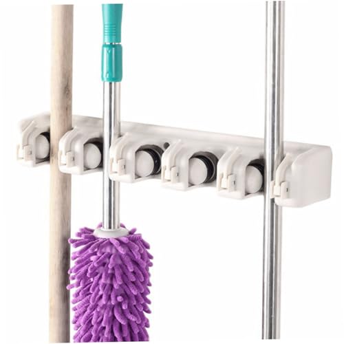 SOPOTUTU Mop-Aufhänger Organisatoren Besenhalter hängend Haken zum Aufhängen Gestell wandmontierter Mopphaken Besenhaken an der Wand montiert Breom Organizer Speicherwerkzeug Beige SOPOTUTU Mop-Aufhänger Organisatoren Besenhalter hängend Haken zum Aufhängen Gestell wandmontierter Mopphaken Besenhaken an der Wand montiert Breom Organizer Speicherwerkzeug Beige von SOPOTUTU