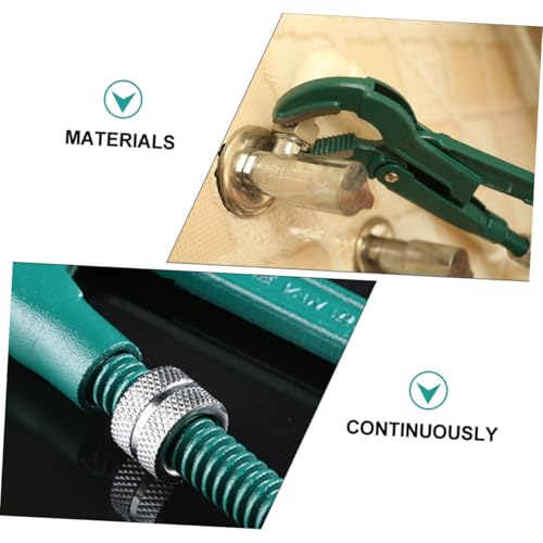 SOPOTUTU Multifunktionale Wasserpumpenzange Carbonstahl Rohrzange mit Rutschfestem Kunststoffgriff Verstellbare Backen für Festen Griff Schnell für Sanitärarbeiten von SOPOTUTU