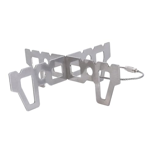 SOPOTUTU Multifunktionaler Alkoholbrenner Ständer aus Aluminiumlegierung Stabiler Outdoor Kocher Halter Leichter Langlebiger Wokständer für Camping Wandern Überleben und Haushaltsküche von SOPOTUTU