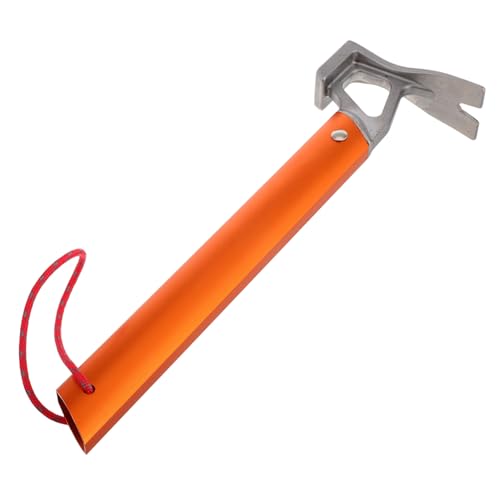SOPOTUTU Multifunktionaler Zelthammer mit Integriertem Heringzieher Robuster Edelstahlkopf Leichter Aluminiumgriff Tragbarer Campinghammer für Sicheres Aufstellen von Zeltnägeln und SOPOTUTU Multifunktionaler Zelthammer mit Integriertem Heringzieher Robuster Edelstahlkopf Leichter Aluminiumgriff Tragbarer Campinghammer für Sicheres Aufstellen von Zeltnägeln und von SOPOTUTU