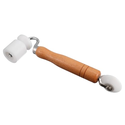 SOPOTUTU Nahtroller mit Holzgriff und Pom Lauffläche Doppelseitiger Lagerdruckroller für Tapeten Vielseitiges Konstruktionswerkzeug zur Glatten Verklebung bei Wandbelägen und SOPOTUTU Nahtroller mit Holzgriff und Pom Lauffläche Doppelseitiger Lagerdruckroller für Tapeten Vielseitiges Konstruktionswerkzeug zur Glatten Verklebung bei Wandbelägen und von SOPOTUTU