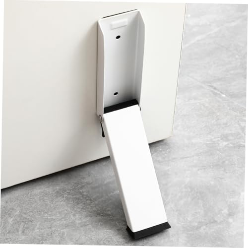 SOPOTUTU No Drilling Kick Down Türstopper mit Starkem Kleber Robust und Langlebig für Wohnungstüren Einfach mit Fuß zu Bedienen Moderner Edelstahl Look Praktischer Türhalter ohne Bohren von SOPOTUTU