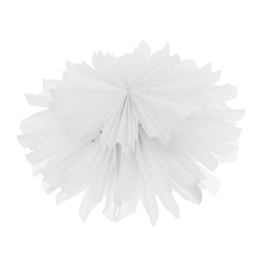 SOPOTUTU Nordischer Papier Lampenschirm Weiß Doppelstock Deckenleuchte Abdeckung Leichtes Elegantes Design für Wohnzimmer Schlafzimmer Hochzeit Deko SOPOTUTU Nordischer Papier Lampenschirm Weiß Doppelstock Deckenleuchte Abdeckung Leichtes Elegantes Design für Wohnzimmer Schlafzimmer Hochzeit Deko von SOPOTUTU