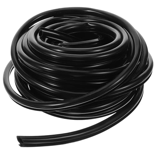 SOPOTUTU O Förmige Dichtungsstreifen aus Schwarzem Silikonkautschuk Winddichte Fenster und Türdichtung Schalldicht Stoßfest Flexibel Zuschneidbar für Aluminiumrahmen und Holzrahmen von SOPOTUTU