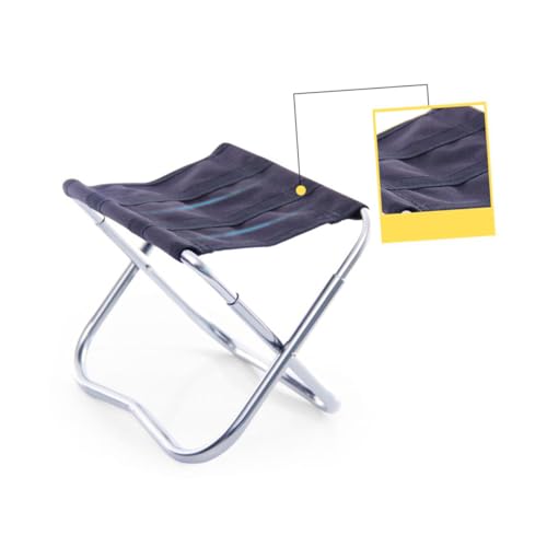SOPOTUTU Outdoor Klapphocker Campingstuhl aus Aluminiumlegierung Leichter Faltbarer Outdoor Rest Seat mit Canvas Sitzfläche Robust und Kompakt für Angeln Wandern Picknick Tragbarer von SOPOTUTU