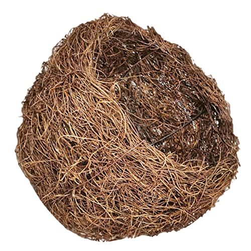 SOPOTUTU Outdoor Lampenschirm Vogelnest Rattan und Draht Wetterfeste Gartenlampe mit Natürlichem Vogelnest Design Dekorative Lampenschirmabdeckung für Außendekoration und Weihnachtsdeko von SOPOTUTU