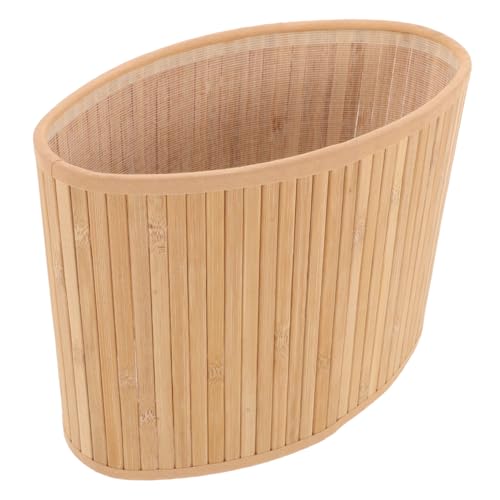 SOPOTUTU Ovaler Lampenschirm Handgewebt Platzsparend mit Stoff innenfutter Einfach zu Montieren für Tisch Stehlampen in Wohnzimmer Bar und Gästezimmer Geeignet von SOPOTUTU