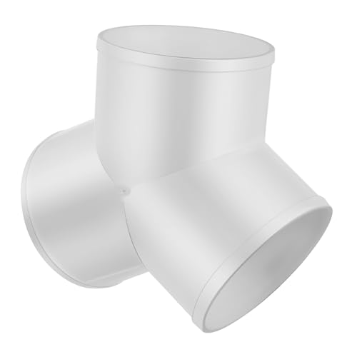 SOPOTUTU PVC Y Form Rohrverbinder für Lüftungsschläuche Y Abzweigstück aus Robustem Leichtem PVC mit Glatter Innenfläche zur Effizienten Luftverteilung und Geräuscharmen Belüftungssystemen von SOPOTUTU