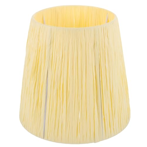 SOPOTUTU Papier Lampenschirm Raffia Ersatz Lampenschirm für Tischlampe Vintage Dekorativ Warmes Licht Schlafzimmer Wohnzimmer SOPOTUTU Papier Lampenschirm Raffia Ersatz Lampenschirm für Tischlampe Vintage Dekorativ Warmes Licht Schlafzimmer Wohnzimmer von SOPOTUTU