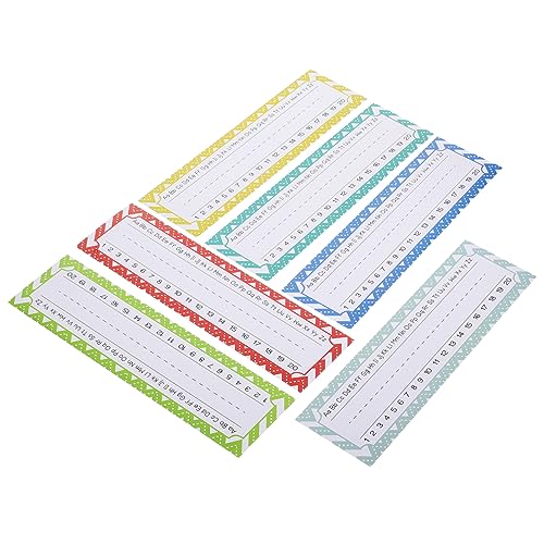 SOPOTUTU Papier Namensschilder für Schreibtisch Selbstklebende Klassenzimmer Tischaufkleber Glattes Dickes Material Vielseitig Beschreibbar Geeignet für Schule und Büro von SOPOTUTU