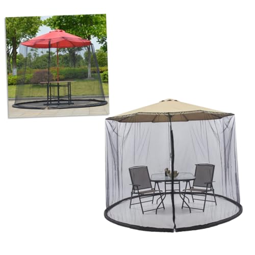 SOPOTUTU Patio Sonnenschirm Netzabdeckung Moskitonetz Insektenschutz Uv-schutz Gartenschirm Abdeckung Schwarz Installieren Faltbar für Terrasse Outdoor SOPOTUTU Patio Sonnenschirm Netzabdeckung Moskitonetz Insektenschutz Uv-schutz Gartenschirm Abdeckung Schwarz Installieren Faltbar für Terrasse Outdoor von SOPOTUTU