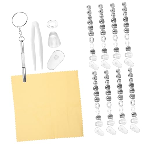 SOPOTUTU Professionelles Brillen Reparaturset mit Schraubenmuttern und Aufbewahrungsbox Langlebiges Brillenzubehör für Sonnenbrillen und Brillen Praktisch für Zuhause Reise und von SOPOTUTU