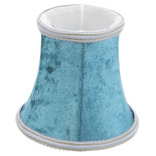 SOPOTUTU Retro Lampenschirm aus Romantischem Samtstoff Kleines Design Natürlicher Farbton Vielseitiger Lampenüberzug für Wohnzimmer Schlafzimmer und Esszimmer Einfach Anzubringen von SOPOTUTU