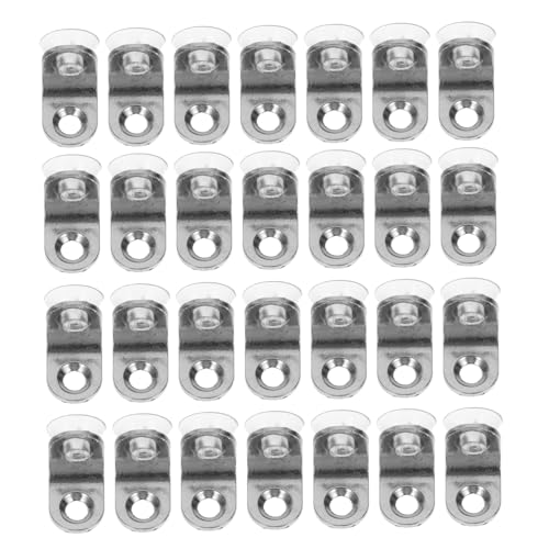 SOPOTUTU Robuste Regalbodenträger aus Metall Teiliges mit Edelstahlschrauben Stabile Halterung für Glas und Holzregale Einfache Montage Verschleißfest Belastbar für Möbel und Wandmontage von SOPOTUTU
