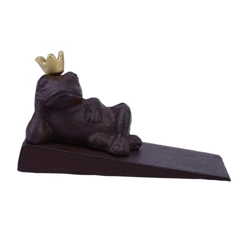 SOPOTUTU Robuster Türkeil aus Gusseisen Keilförmiger Türstopper für Außen Winddichter Türhalter Langlebiger Türkeilstopper für Hotel und Zuhause Stabile Türstütze von SOPOTUTU