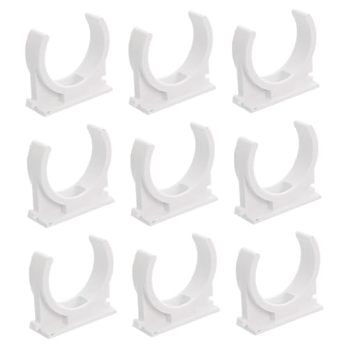 SOPOTUTU Rohrschellen U Förmig Rohrklemmen Clips für Wasser und Luftschläuche Schnelles Befestigen von Kabeln und Leitungen Langlebig Rostfrei für Rohrmontage an Wand und Boden von SOPOTUTU