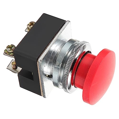 SOPOTUTU Roter Pilz kontrollknopf Drucktaster Flach Selbstzurückstellend Langlebiger Kunststoff Vielseitig Elektrisch Mechanisch Installieren SOPOTUTU Roter Pilz kontrollknopf Drucktaster Flach Selbstzurückstellend Langlebiger Kunststoff Vielseitig Elektrisch Mechanisch Installieren von SOPOTUTU