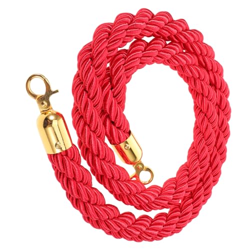 SOPOTUTU Rotes Absperrseil aus Weichem mit Titanhaken Vielseitig Einsetzbar für Party und Veranstaltungsabsperrungen Einfache Montage für Warteschlangen Empfangsbereiche Konzerte und SOPOTUTU Rotes Absperrseil aus Weichem mit Titanhaken Vielseitig Einsetzbar für Party und Veranstaltungsabsperrungen Einfache Montage für Warteschlangen Empfangsbereiche Konzerte und von SOPOTUTU