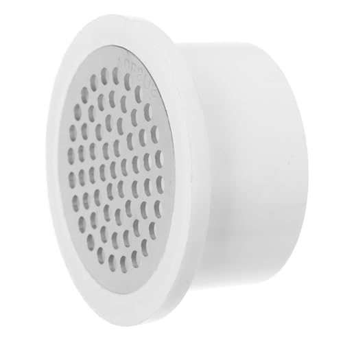 SOPOTUTU Runder Bodenablauf mit Großem Durchfluss Abnehmbarer Filter Wetterfester Outdoor Ablauf für Balkon Dachterrasse Effiziente Verstopfungsprävention Langlebiges PVC Sieb von SOPOTUTU