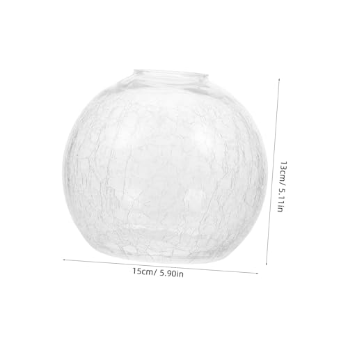 SOPOTUTU Runder Glas Lampenschirm mit Rissmuster Ersatz Lampenabdeckung Lichtschutz für Fassung Dekorativer Lampenschirm für Wohnzimmer und Schlafzimmer Einfache Montage SOPOTUTU Runder Glas Lampenschirm mit Rissmuster Ersatz Lampenabdeckung Lichtschutz für Fassung Dekorativer Lampenschirm für Wohnzimmer und Schlafzimmer Einfache Montage von SOPOTUTU