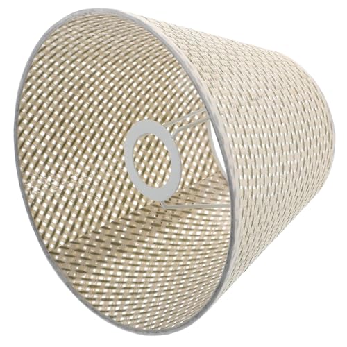 SOPOTUTU Rustikaler Lampenschirm aus Handgewebtem Rattan Schreibtischlampe Lampenabdeckung Beige Haushaltslampenschirm für Wohnzimmer und Esszimmer Dekoratives Lampenschirm Accessoire SOPOTUTU Rustikaler Lampenschirm aus Handgewebtem Rattan Schreibtischlampe Lampenabdeckung Beige Haushaltslampenschirm für Wohnzimmer und Esszimmer Dekoratives Lampenschirm Accessoire von SOPOTUTU