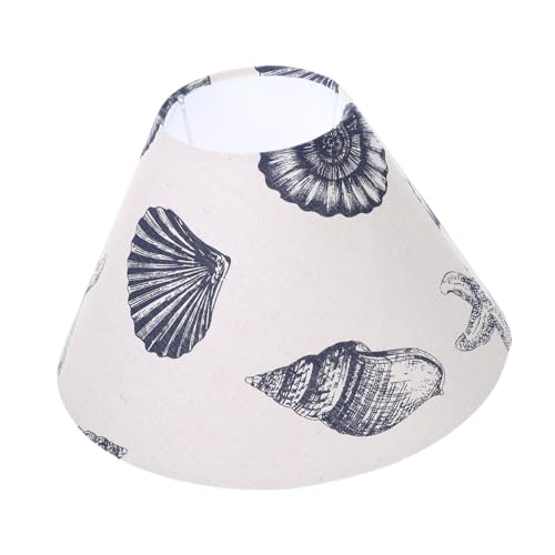 SOPOTUTU Rustikaler Lampenschirm aus Leinen mit Muschel print Dekorativer Lampenschirm für Tisch Hänge Stehlampen Langlebig Einfach zu Montieren Geeignet für Wohnzimmer und Schlafzimmer SOPOTUTU Rustikaler Lampenschirm aus Leinen mit Muschel print Dekorativer Lampenschirm für Tisch Hänge Stehlampen Langlebig Einfach zu Montieren Geeignet für Wohnzimmer und Schlafzimmer von SOPOTUTU