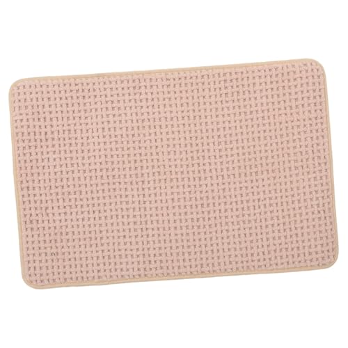 SOPOTUTU Rutschfester Badezimmerteppich Beige Waschbare Anti Skid Badematte aus Weichem Chenille Wasserabsorbierend und Dekorativ für Dusche Wc Schlafzimmer rutschfeste Badvorleger SOPOTUTU Rutschfester Badezimmerteppich Beige Waschbare Anti Skid Badematte aus Weichem Chenille Wasserabsorbierend und Dekorativ für Dusche Wc Schlafzimmer rutschfeste Badvorleger von SOPOTUTU