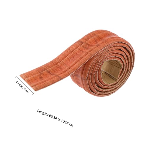 SOPOTUTU Selbstklebende Dicke Schaum Wandbordüre Flexible Sockelleiste Wand und Tv Hintergrunddekoration Einfach zu Schneiden Geeignet für Wohnzimmer Küche Bad Büro Glatte Oberflächen von SOPOTUTU