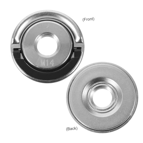 SOPOTUTU Selbstsichernde Flanschmutter für Winkelschleifer Schnellspannmutter mit Gewinde für Schleifscheiben Schnelle Montage Stabile Halterung Kompatibel mit Allen Gängigen von SOPOTUTU