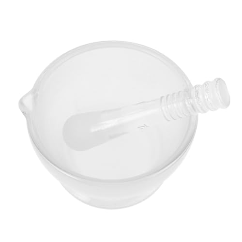 SOPOTUTU Set mit Robustem und Ergonomischem Stößel Rutschfeste Basis Bruchsicheres Labor und Küchenwerkzeug für Gewürze Kräuter und Chemische Proben von SOPOTUTU