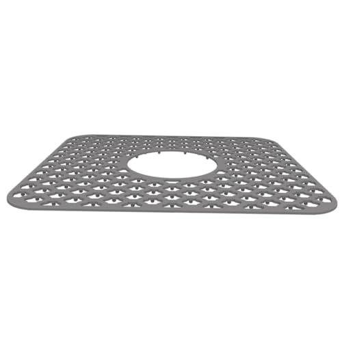 SOPOTUTU Silikon Spülbeckenmatte mit Hohlstruktur Rutschfeste Abtropfmatte für Küchenwaschbecken Kratzfester Schutz für Geschirr Vielseitig als Trockengestell und Backmatte Leicht zu von SOPOTUTU