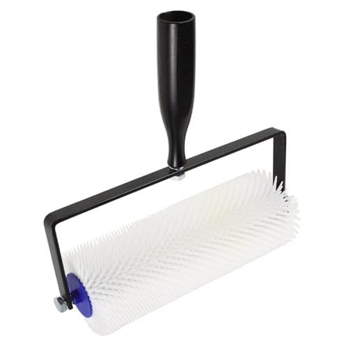 SOPOTUTU Spiked Flooring Roller Selbstnivellierender Entlüftungsroller für Epoxidharzboden Glättet Oberfläche Entfernt Luftblasen Langlebig Leicht für Bodenbeschichtung von SOPOTUTU