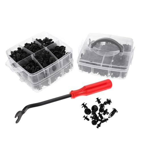 SOPOTUTU Teiliges Auto Stoßstangen Befestigungsclips mit Werkzeug Langlebige Push Retainer Bumper Fasteners Ersatz für Fahrzeug Stoßfänger Inklusive Praktische Aufbewahrungsbox von SOPOTUTU